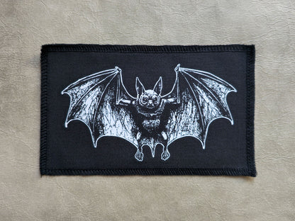 Bat Patch | Handmade Screen Printed Patch | Sew on Patch