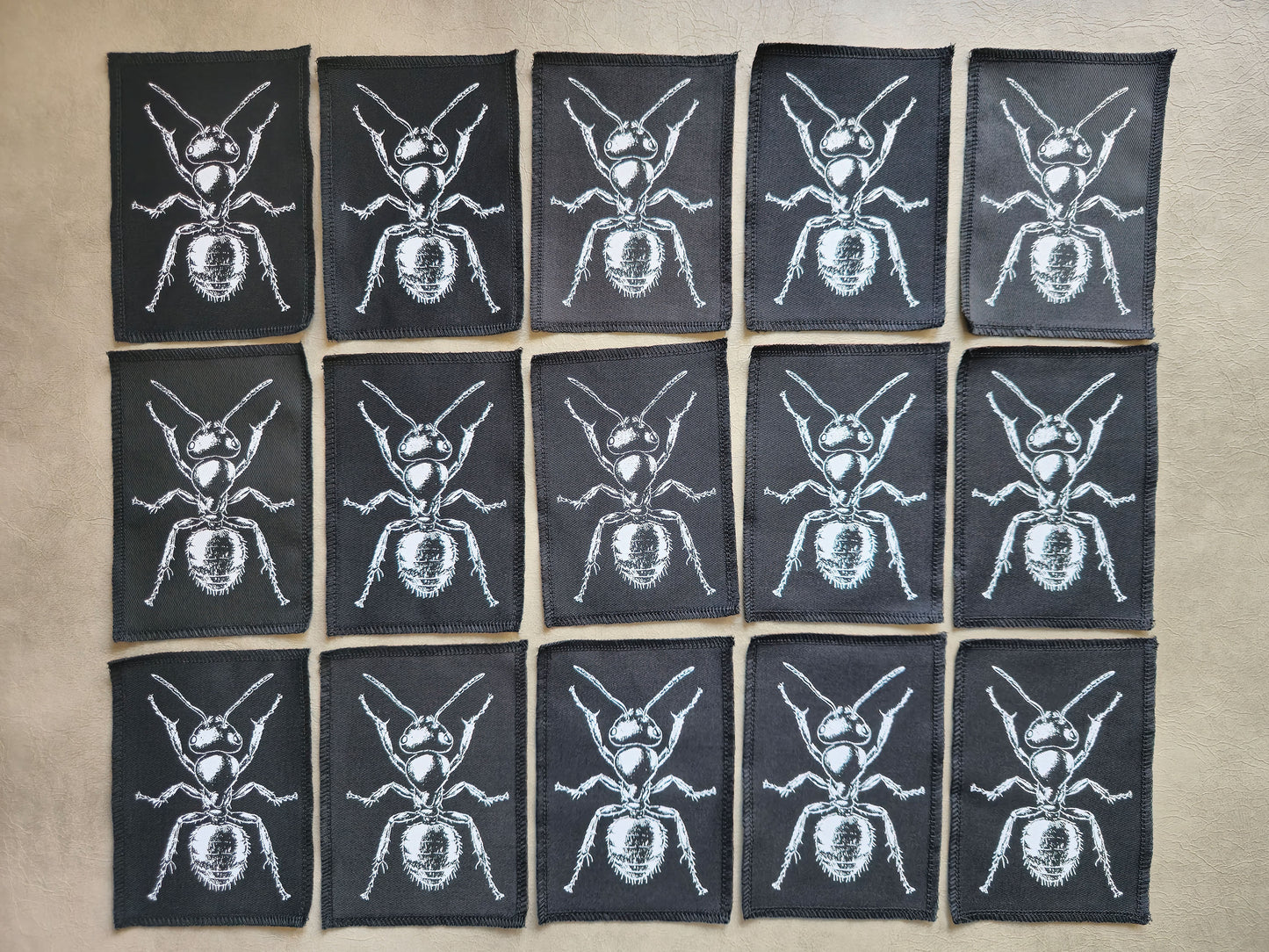 Ant Patch | Handmade Screen Printed Patch | Sew on Patch