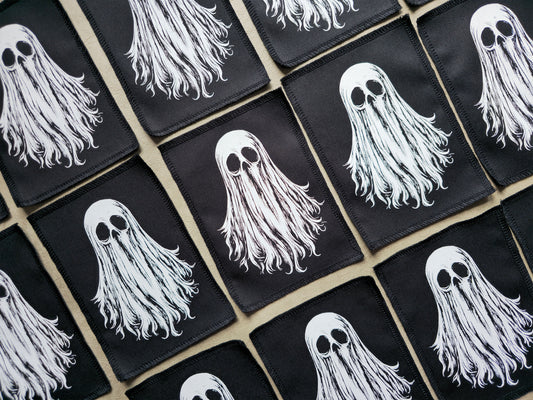 Ghost Patch | Screen Printed Patch | Sew On Patch