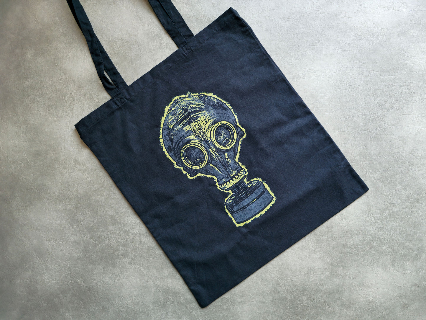 Gasmask Tote Bag | Screen Printed Rat Tote | Cotton Tote Bag