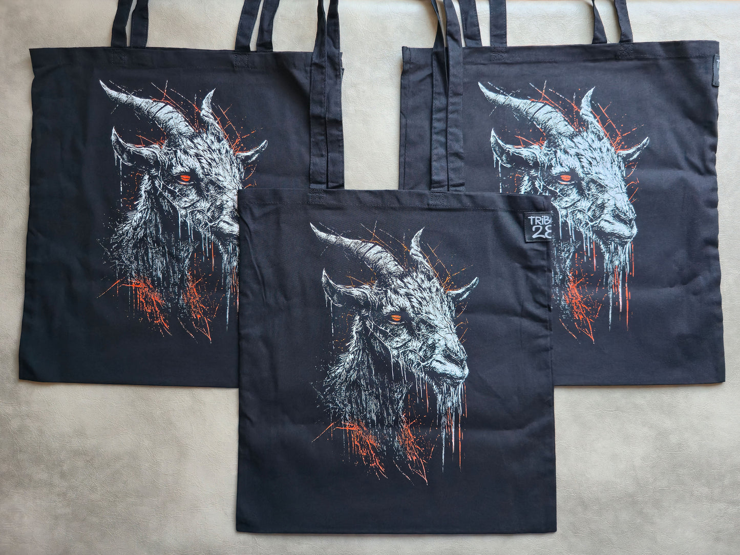 Goat Tote Bag | Screen Printed Rat Tote | Cotton Tote Bag