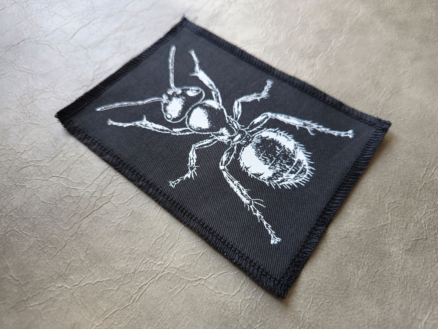 Ant Patch | Handmade Screen Printed Patch | Sew on Patch