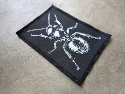 Ant Patch | Handmade Screen Printed Patch | Sew on Patch