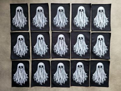 Ghost Patch | Screen Printed Patch | Sew On Patch