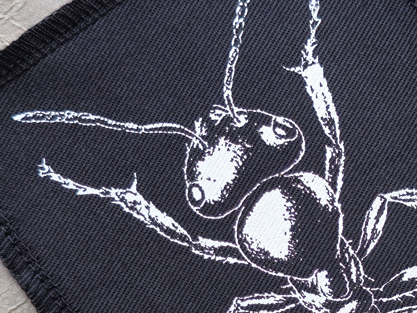 Ant Patch | Handmade Screen Printed Patch | Sew on Patch