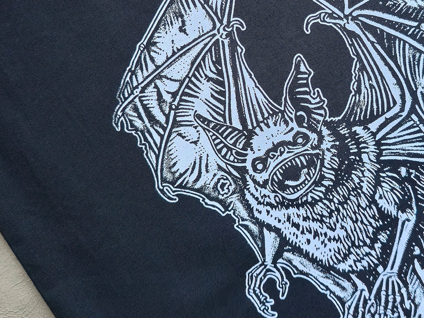 Screaming Chiroptera Tote Bag | Screen Printed Bat | Cotton Tote Bag
