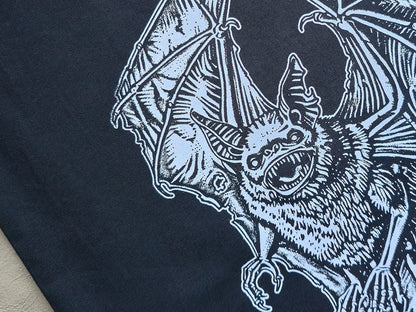 Screaming Chiroptera Tote Bag | Screen Printed Bat | Cotton Tote Bag