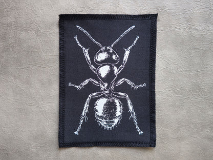 Ant Patch | Handmade Screen Printed Patch | Sew on Patch