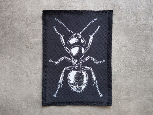 Ant Patch | Handmade Screen Printed Patch | Sew on Patch