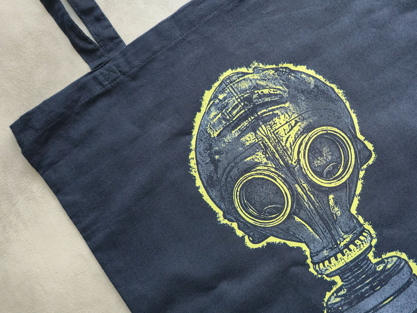 Gasmask Tote Bag | Screen Printed Rat Tote | Cotton Tote Bag