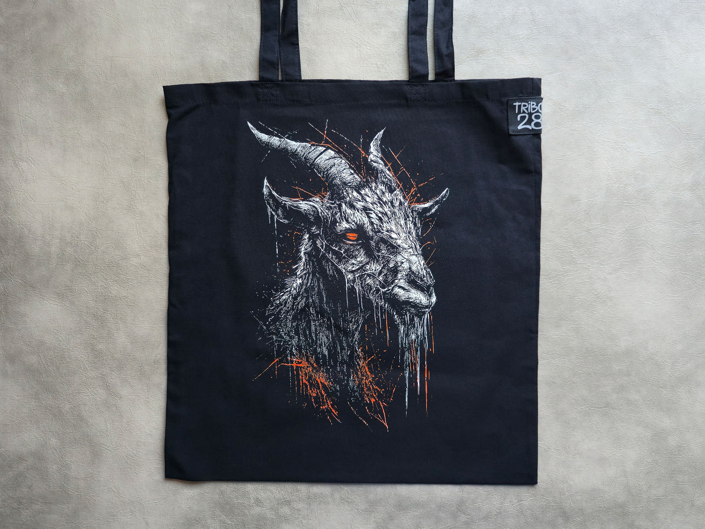 Goat Tote Bag | Screen Printed Rat Tote | Cotton Tote Bag