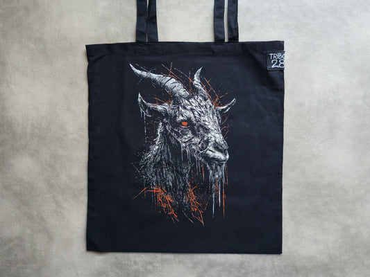 Goat Tote Bag | Screen Printed Rat Tote | Cotton Tote Bag