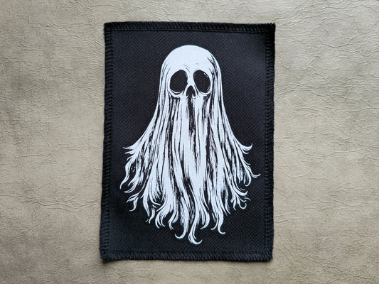 Ghost Patch | Screen Printed Patch | Sew On Patch