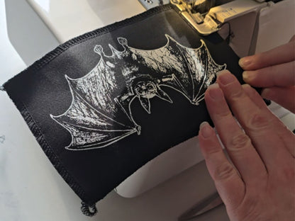 Bat Patch | Handmade Screen Printed Patch | Sew on Patch