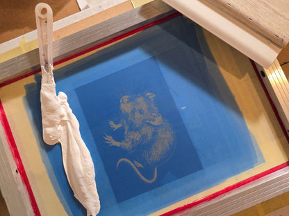 Rat Patch | Handmade Screen Printed Patch | Sew on Patch