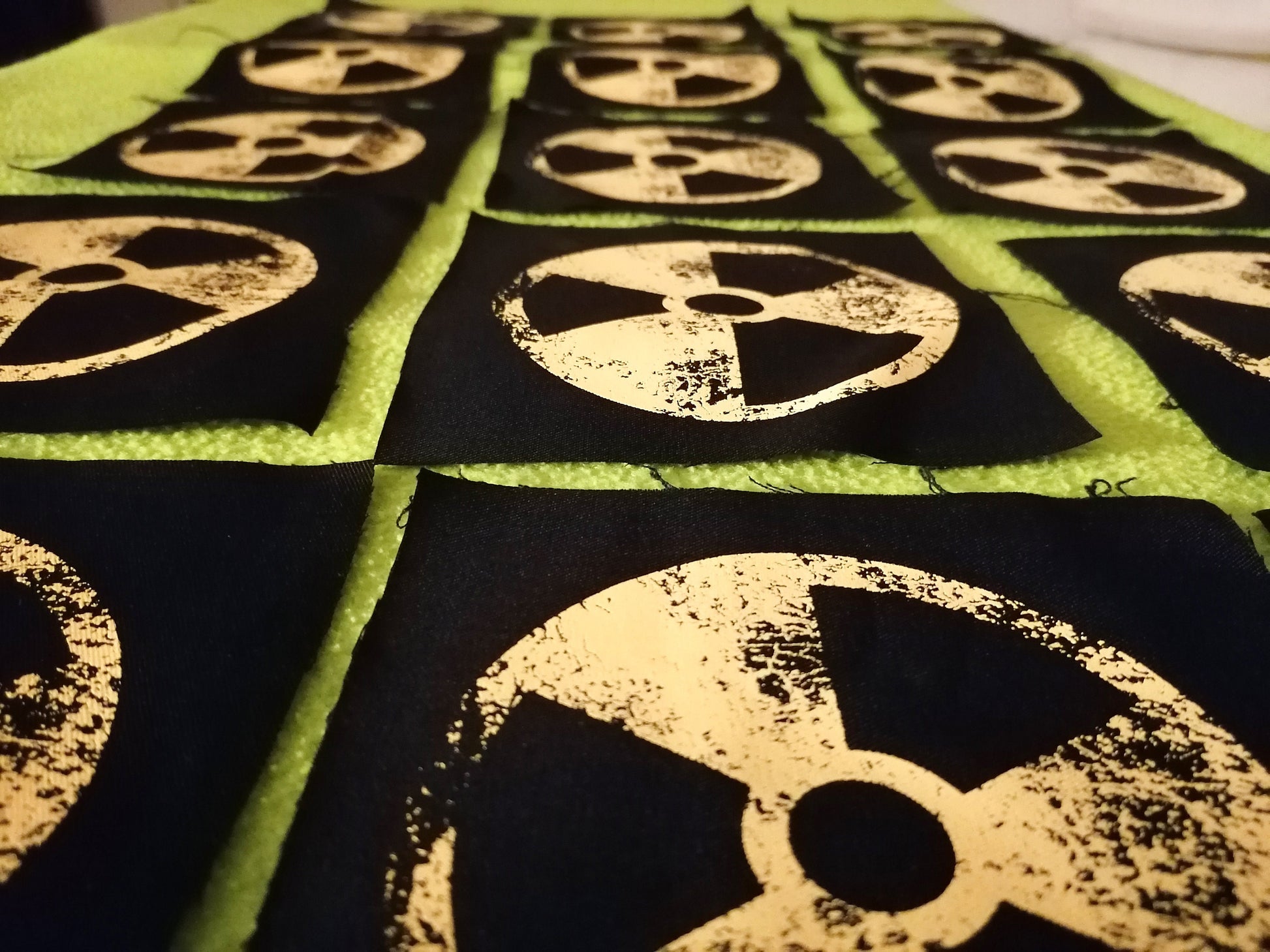 Radioactive Patch | Nuclear Radioactivity | Screen Printed Patch | Punk Alternative Patch | Diy Patch