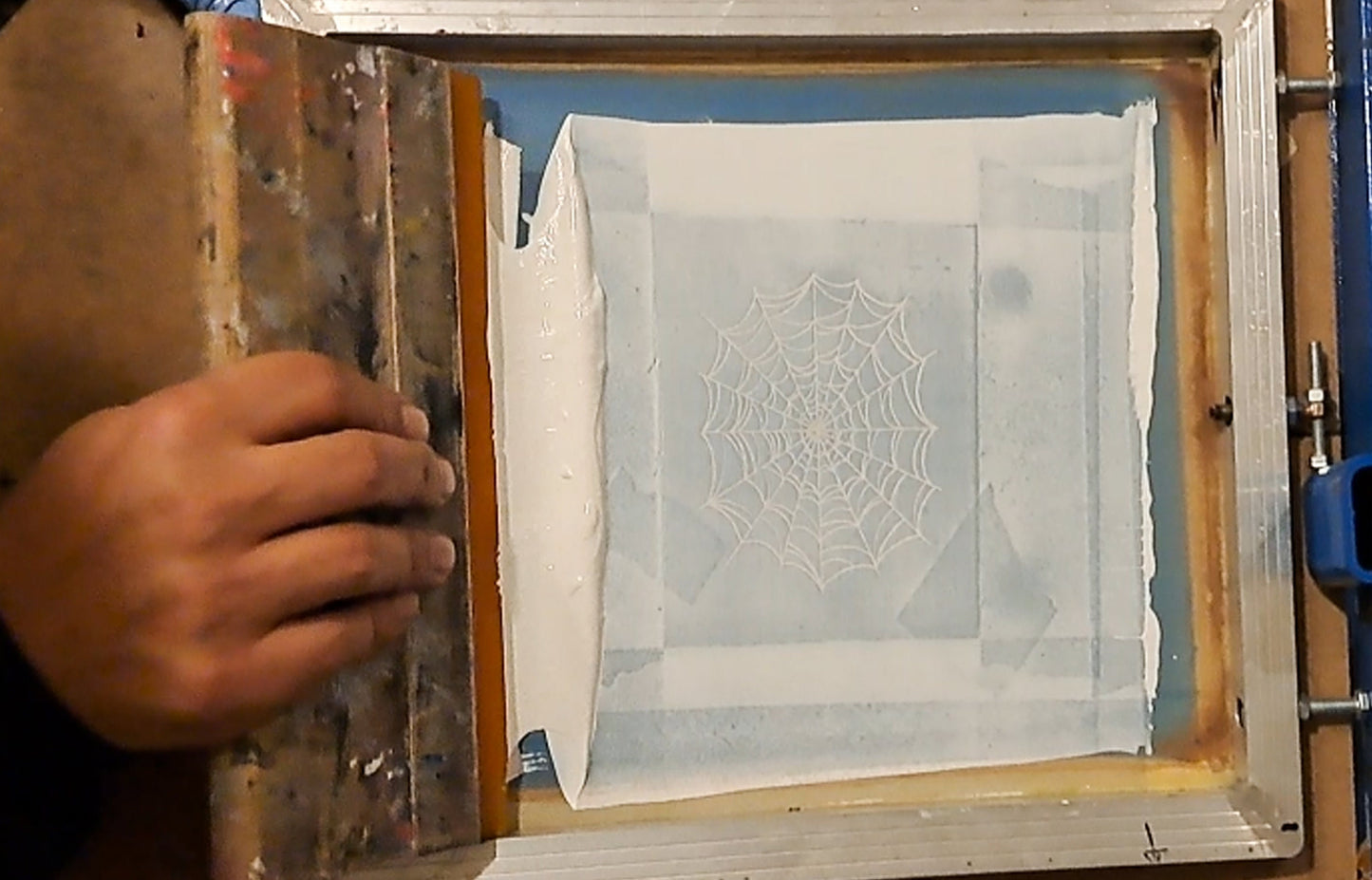 Cobweb Patch | Handmade Screen Printed Patch | Sew On Patch