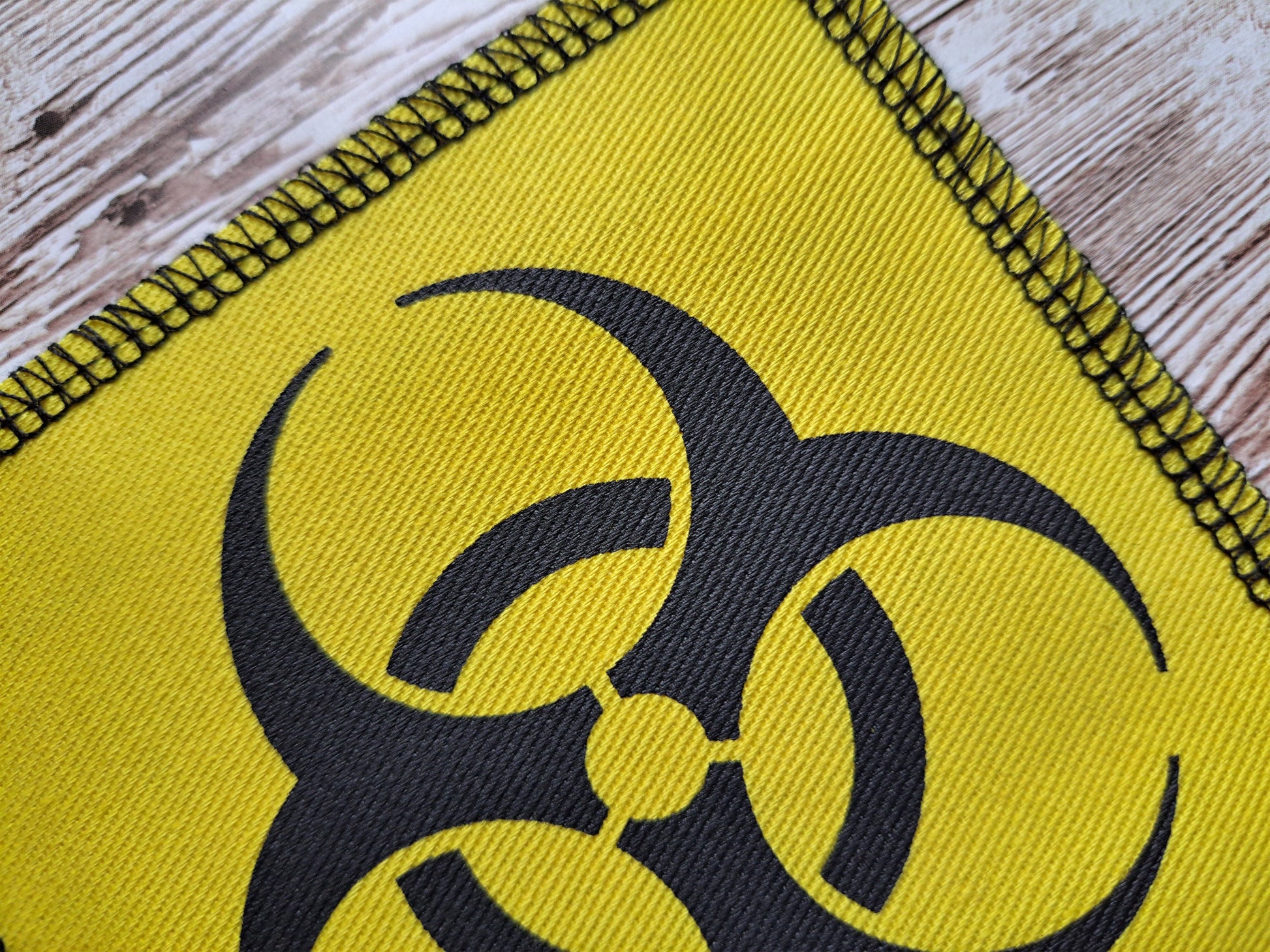 Biohazard Patch | Toxic Patch | Screen Printed Patch | Punk Diy Patch