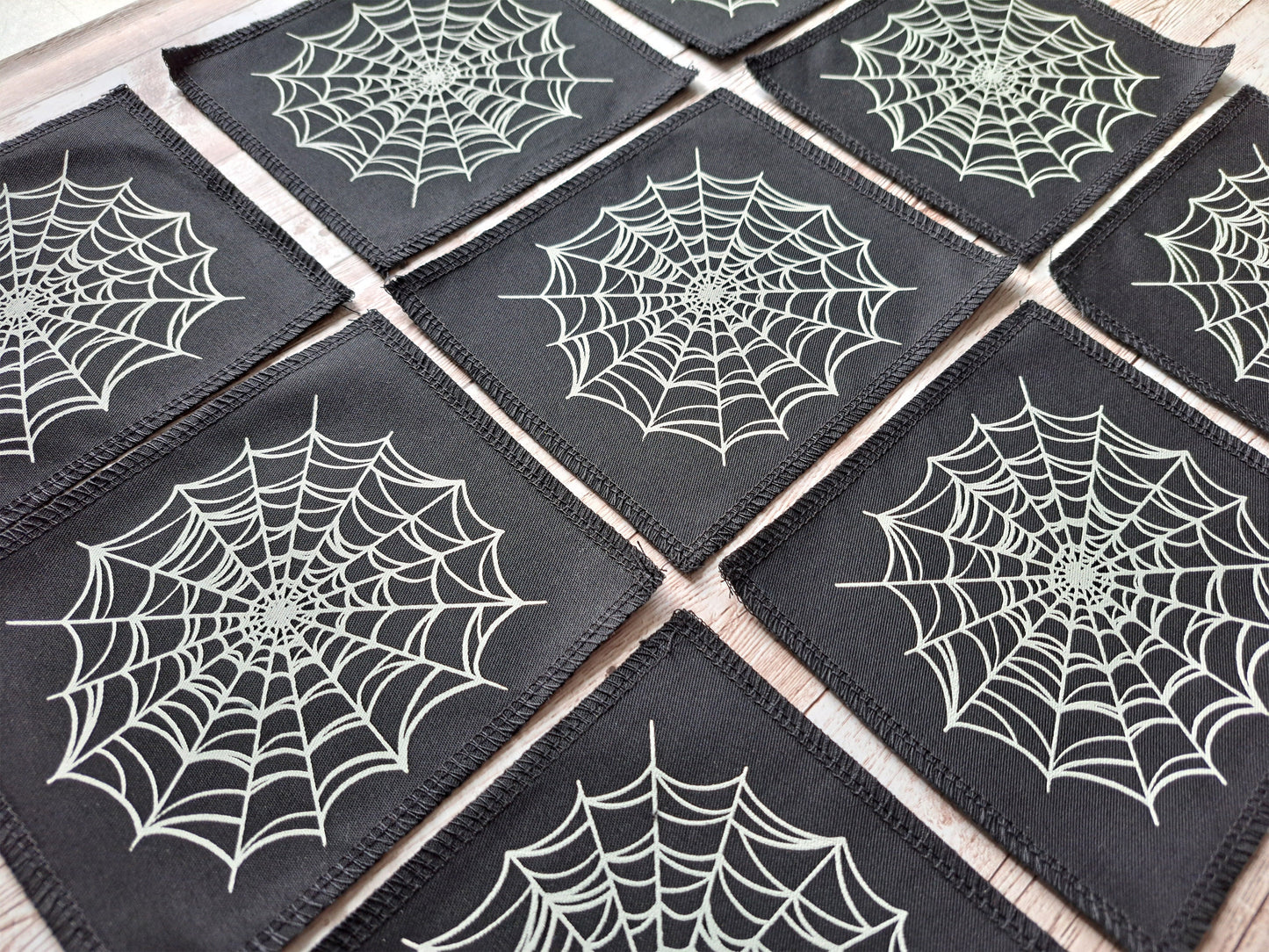 Cobweb Patch | Screen Printed Patch | Spider Web Print | Horror Punk Web |