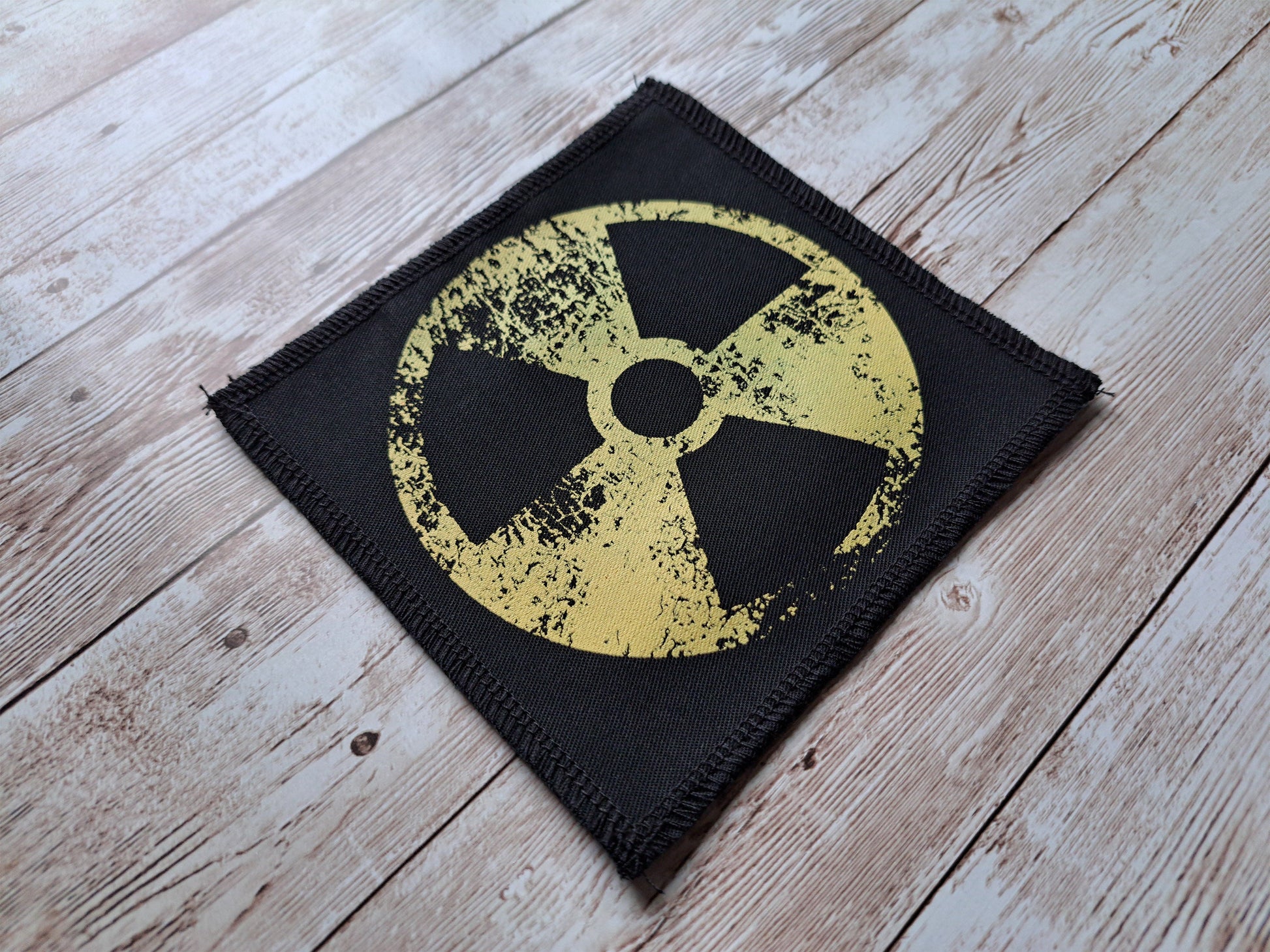 Radioactive Patch | Nuclear Radioactivity | Screen Printed Patch | Punk Alternative Patch | Diy Patch