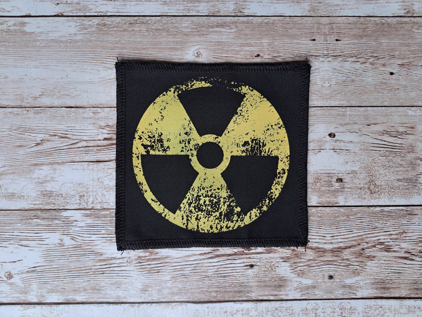 Radioactive Patch | Nuclear Radioactivity | Screen Printed Patch | Punk Alternative Patch | Diy Patch