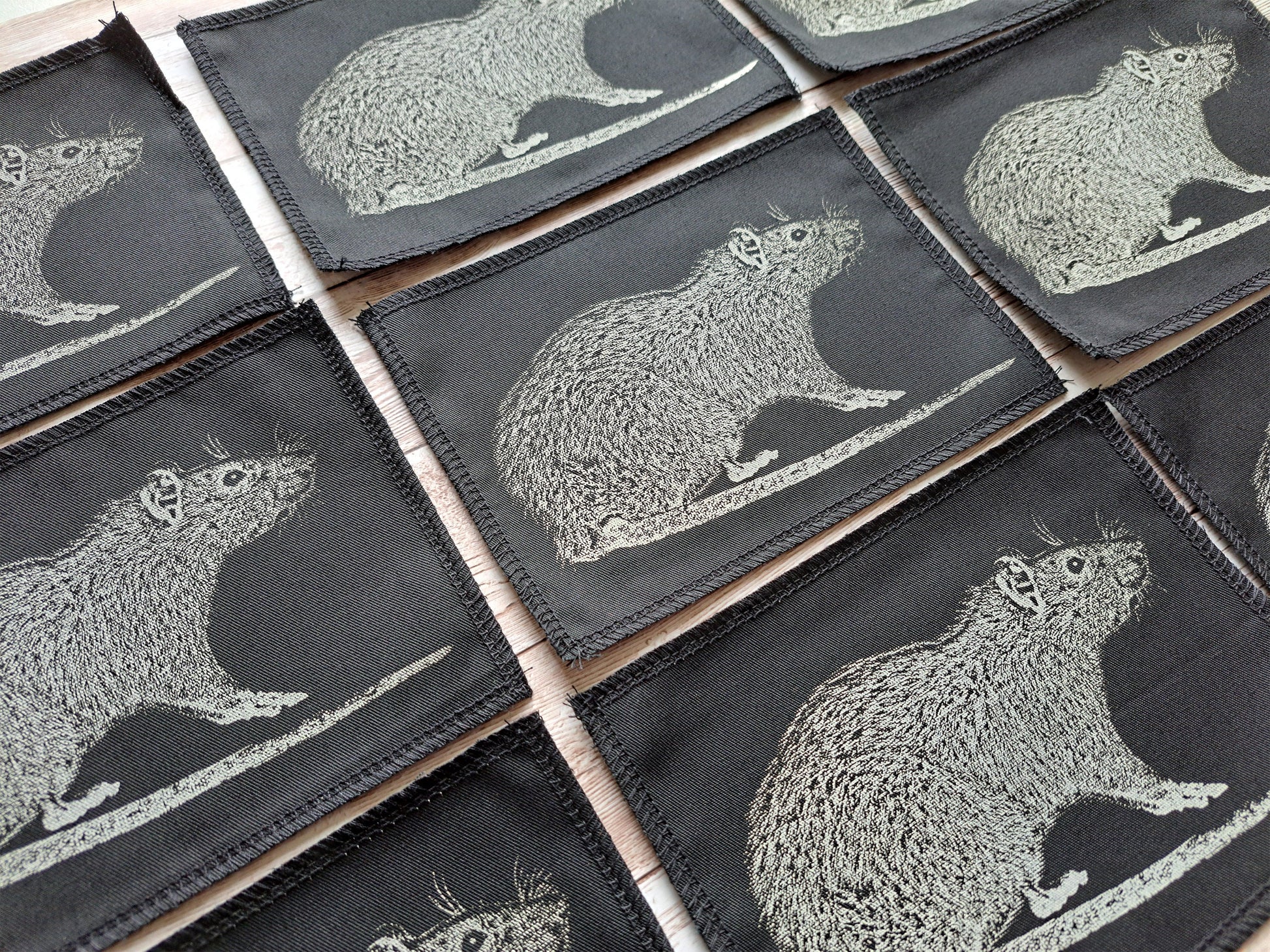 Rat Patch | Screen Printed Patch | High Quality Rodent Patch | Rat Print