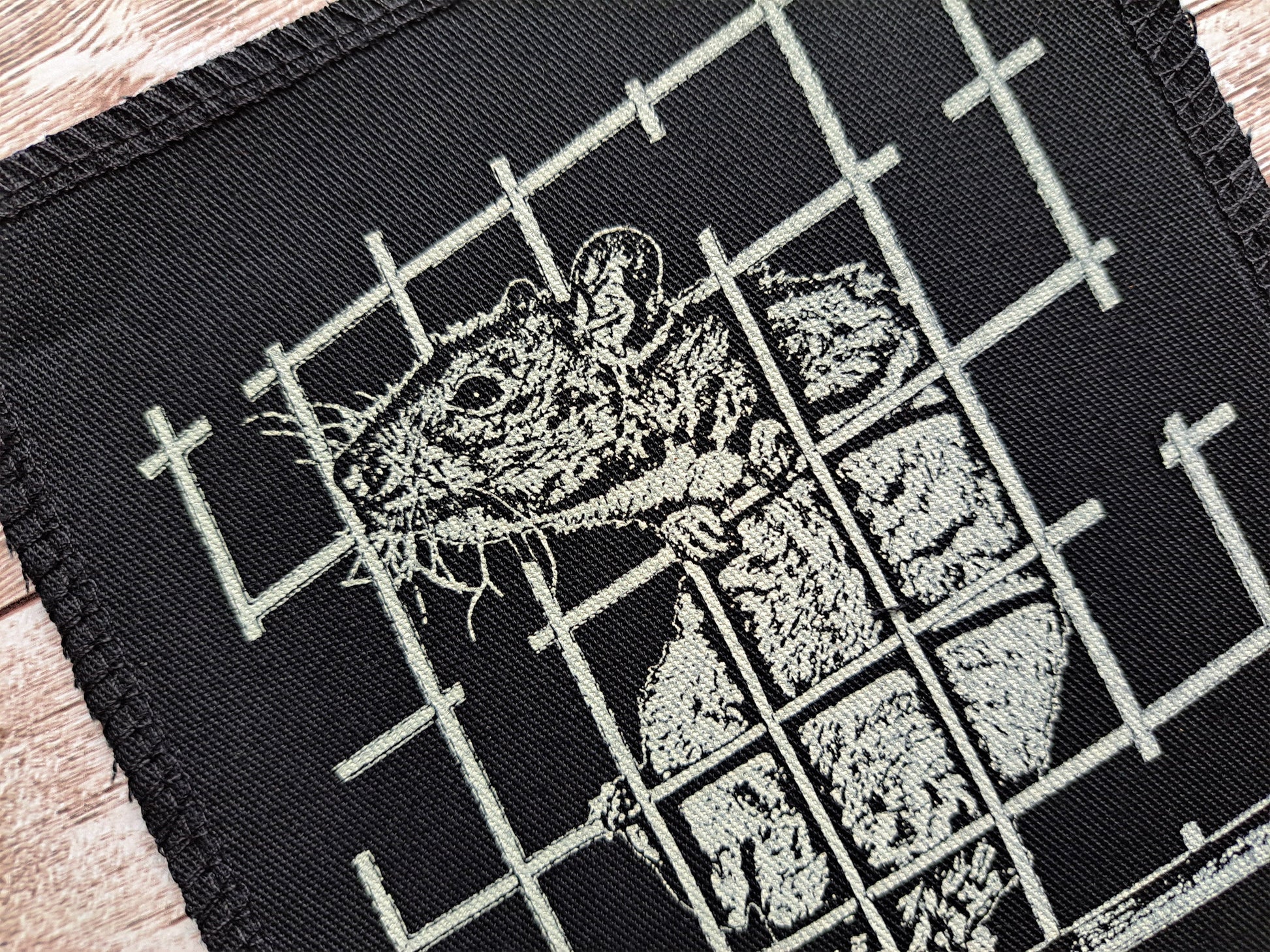 Rat Out Of Cage Patch | Rat Screen Printed | High Quality Patch | Punk Accessories | Clothing Patch