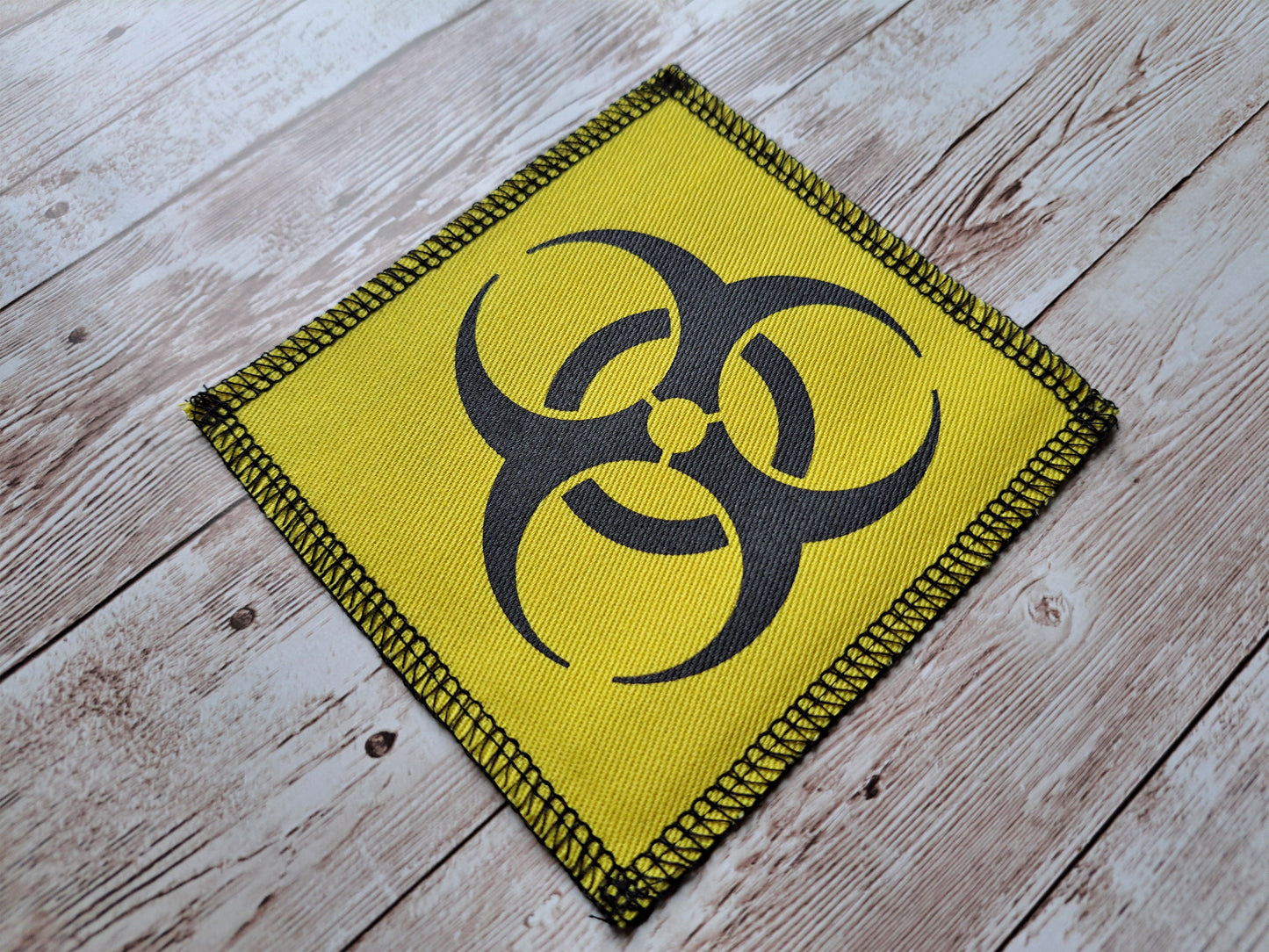 Biohazard Patch | Toxic Patch | Screen Printed Patch | Punk Diy Patch