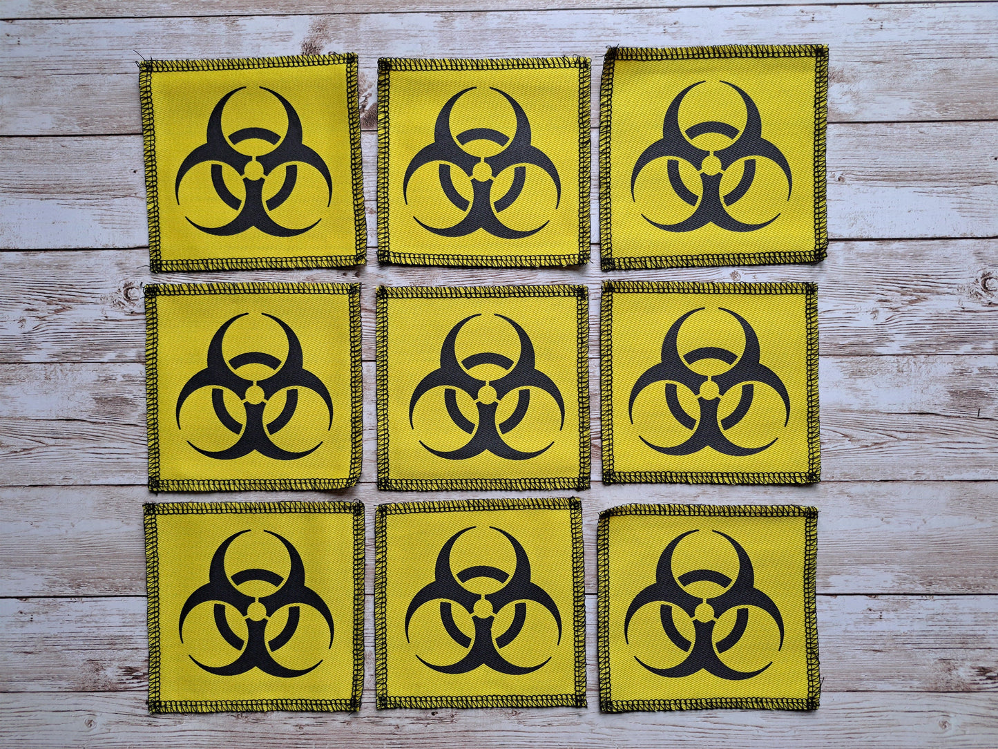 Biohazard Patch | Toxic Patch | Screen Printed Patch | Punk Diy Patch