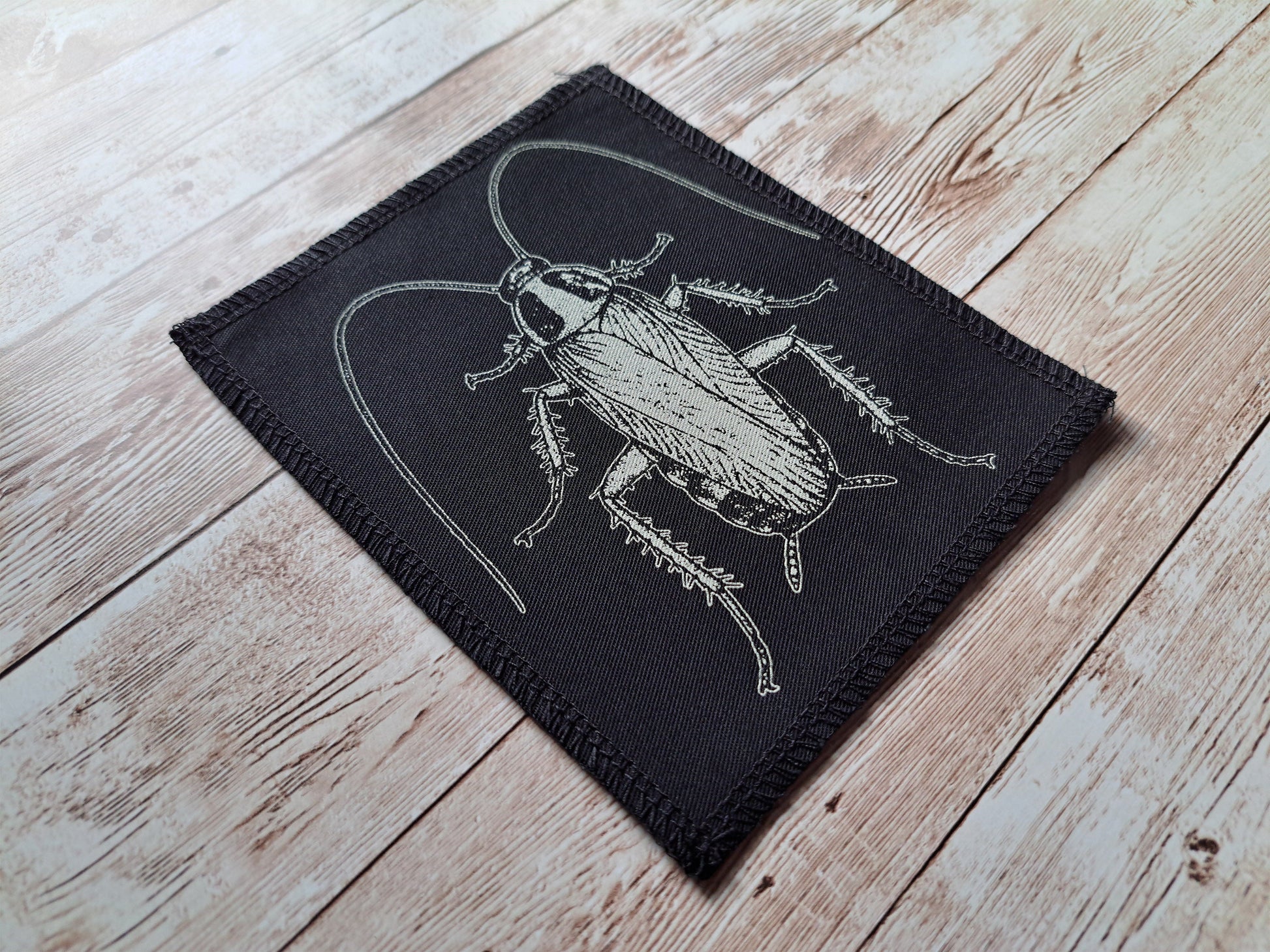 Cockroach Patch | Screen Printed Patch | Sew On Patch | Insect Patch