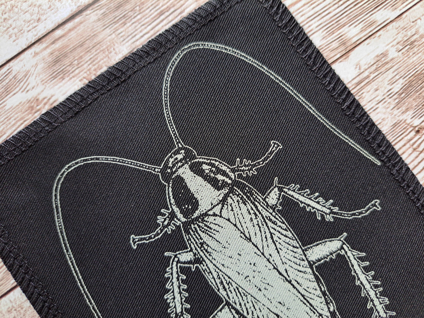 Cockroach Patch | Screen Printed Patch | Sew On Patch | Insect Patch