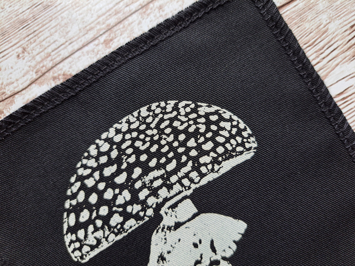 Toadstool Mushroom Patch | Amanita Muscaria | Screen Printed Patch | Sew On Patch | Poison Fungi Patch