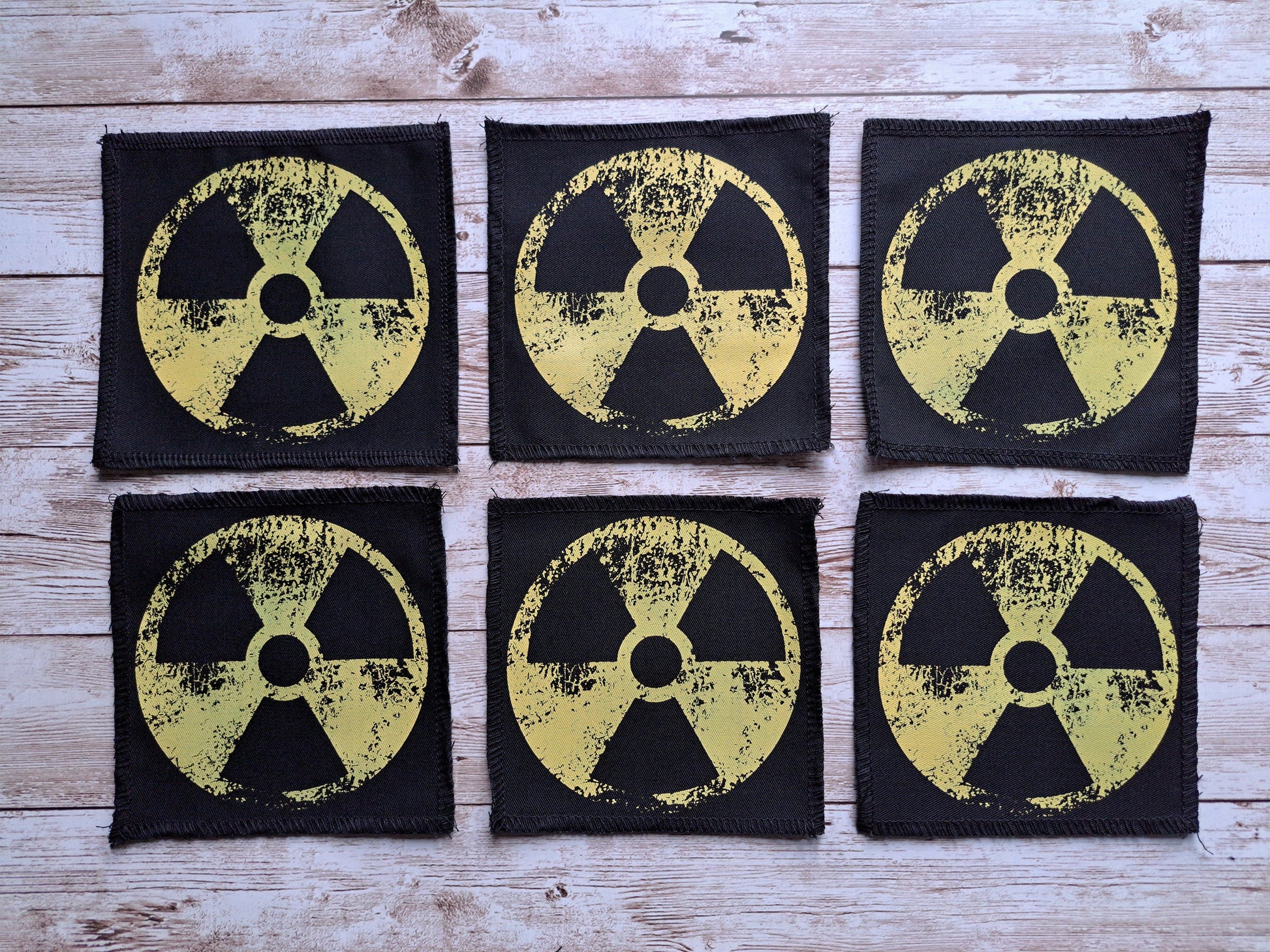 Radioactive Patch | Nuclear Radioactivity | Screen Printed Patch | Punk Alternative Patch | Diy Patch