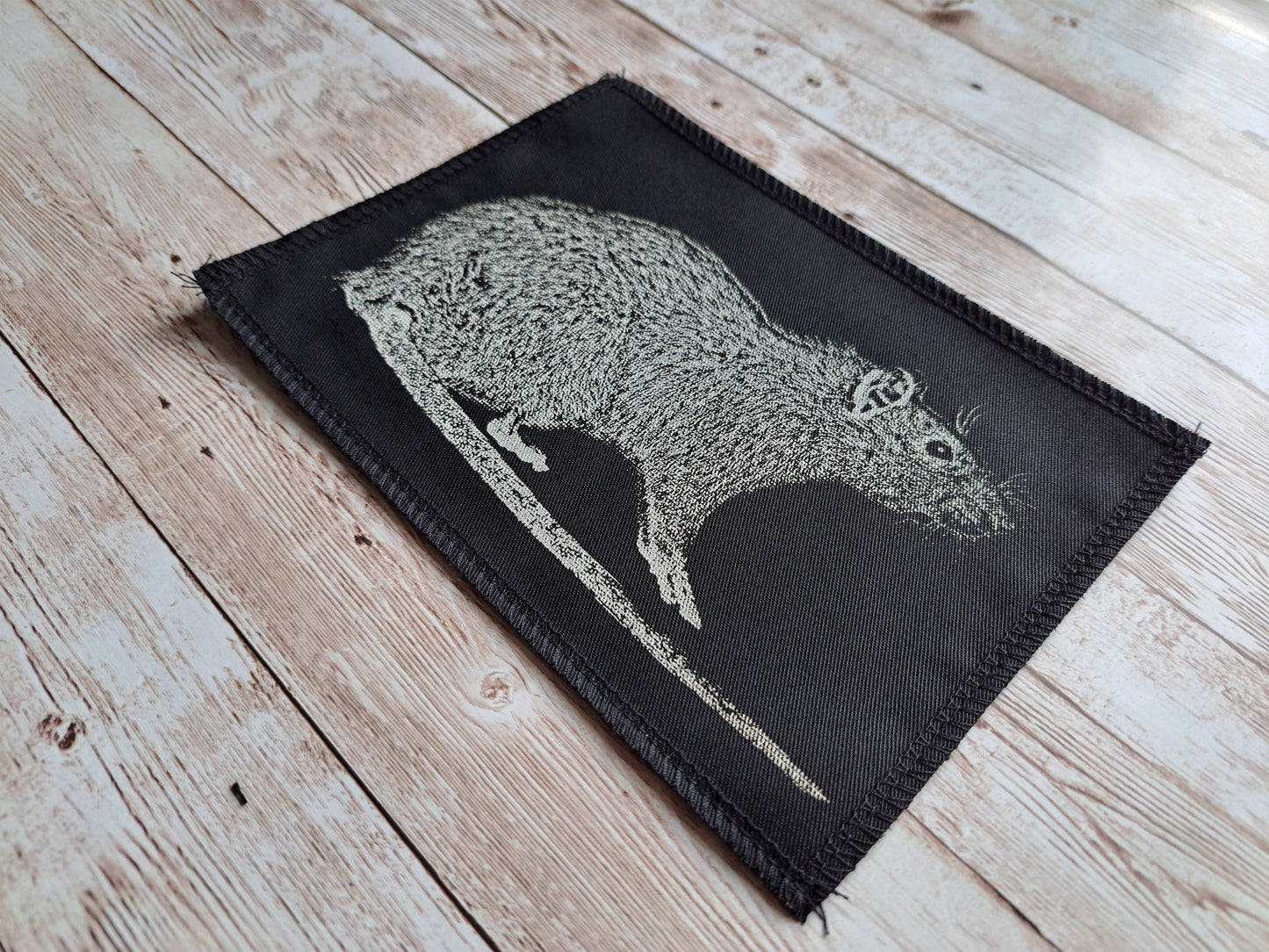 Rat Patch | Screen Printed Patch | High Quality Rodent Patch | Rat Print