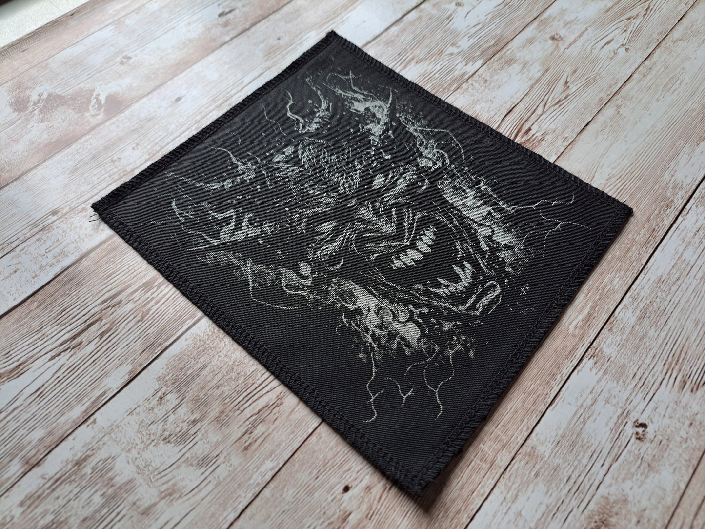 Devil's Scream Patch | Screen Printed Patch | Big patch | Demon Patch | Punk Patch