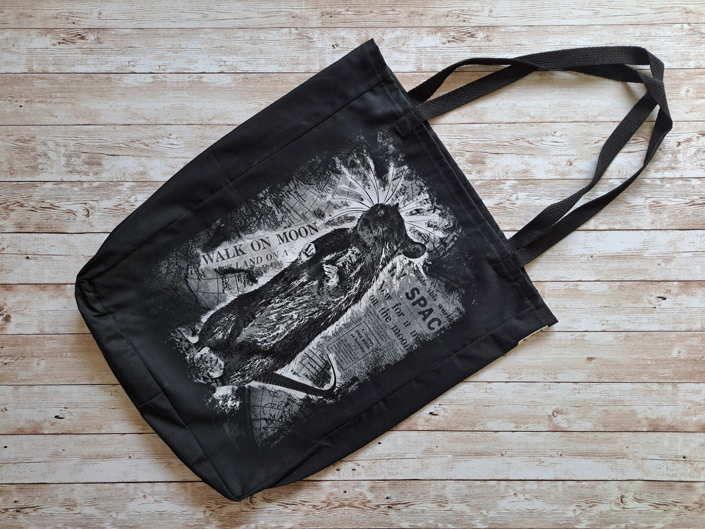 Rat Tote Bag | Unique Screen Printed Tote | Handmade Bag