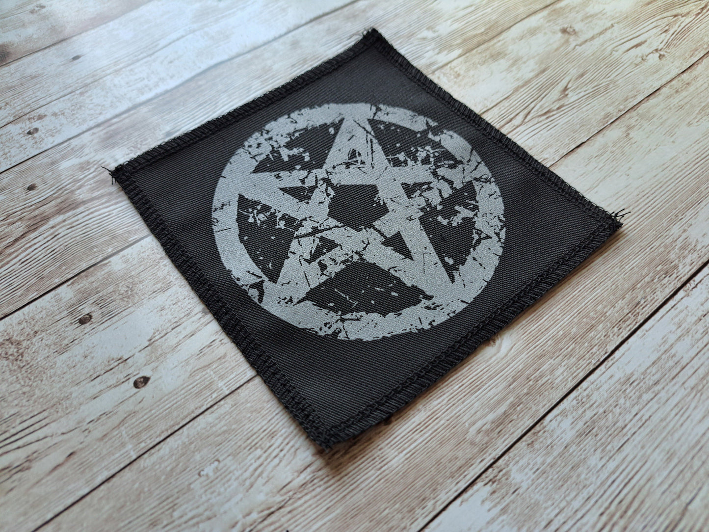 Pentagram Patch | Screen Printed Patch | Handmade Satanic Patch