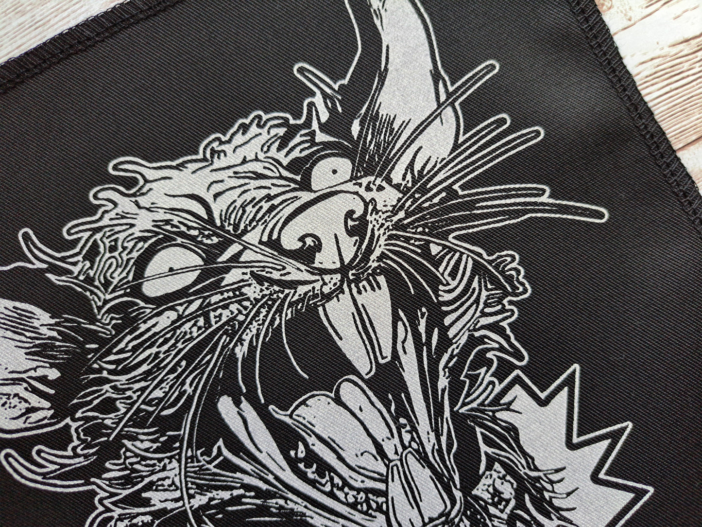 Rat Scream Back Patch | Screen Printed Awsome Patch | Handmade Unique Patch