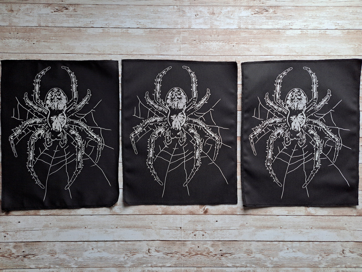 Spider With Web Backpatch | Screen printed Patch | Handmade