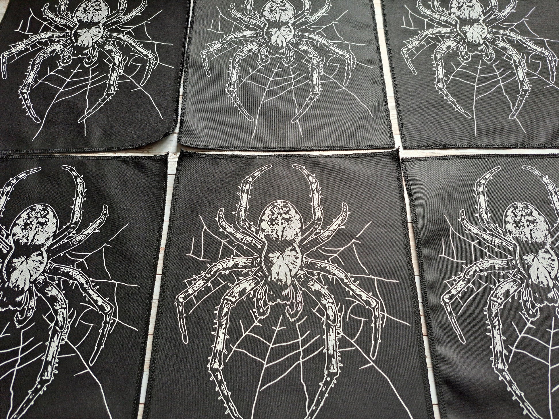 Spider With Web Backpatch | Screen printed Patch | Handmade