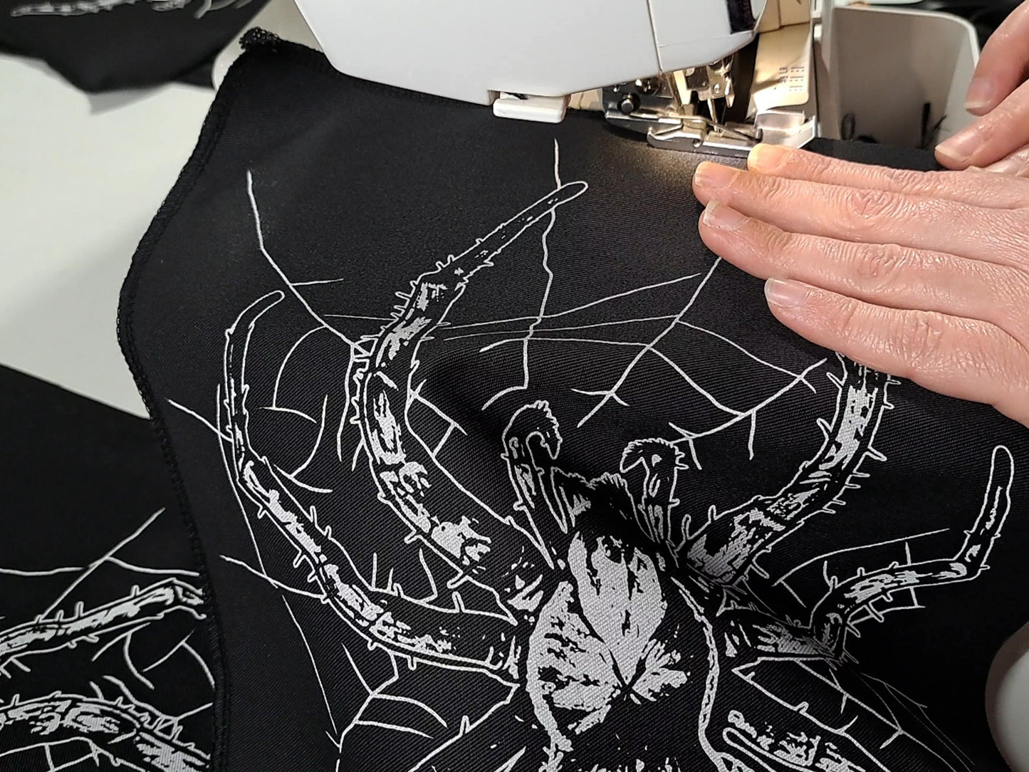 Spider With Web Backpatch | Screen printed Patch | Handmade