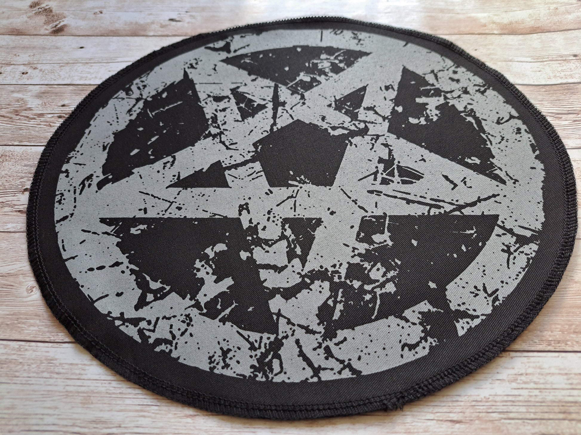 Pentagram Back Patch | Screen Printed Patch | Metal Punk Backpatch