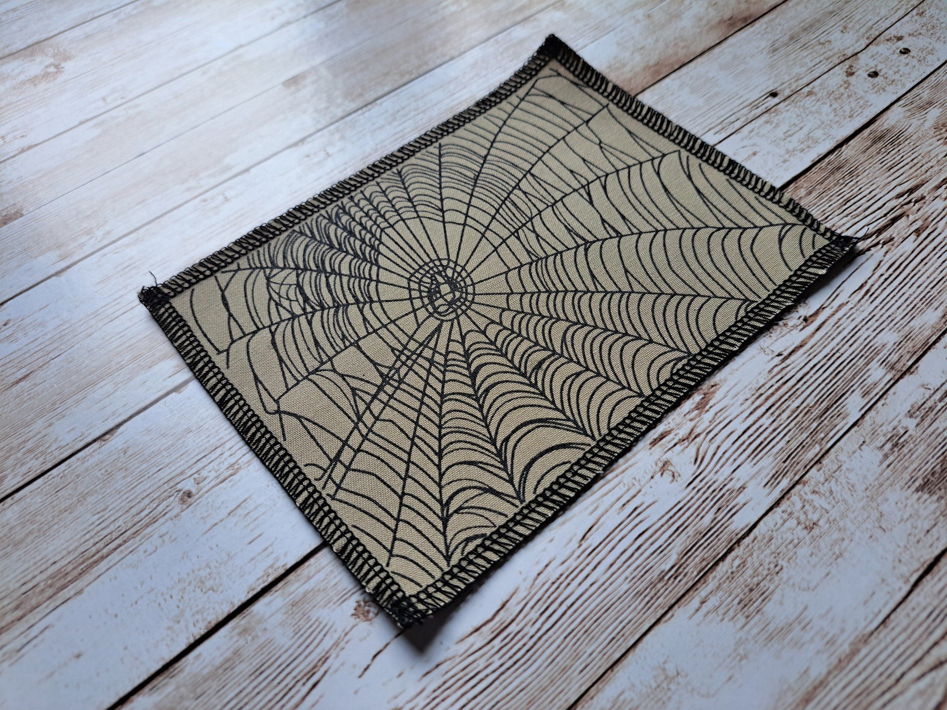 Spider Web Patch | Clothing Patch | Punk Patch | Screen Printed Patch | Spider Web Print | Crust Punk Web | Jacket Patch