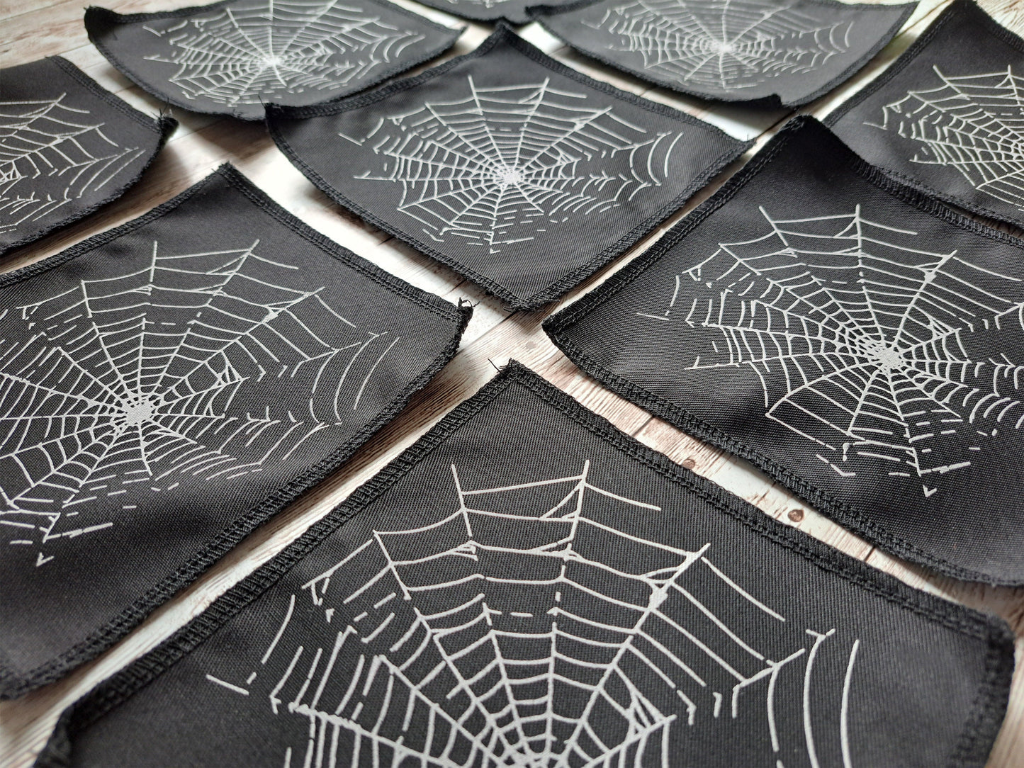 Spider Cobweb Patch | Screen Printed Patch | Punk Patch