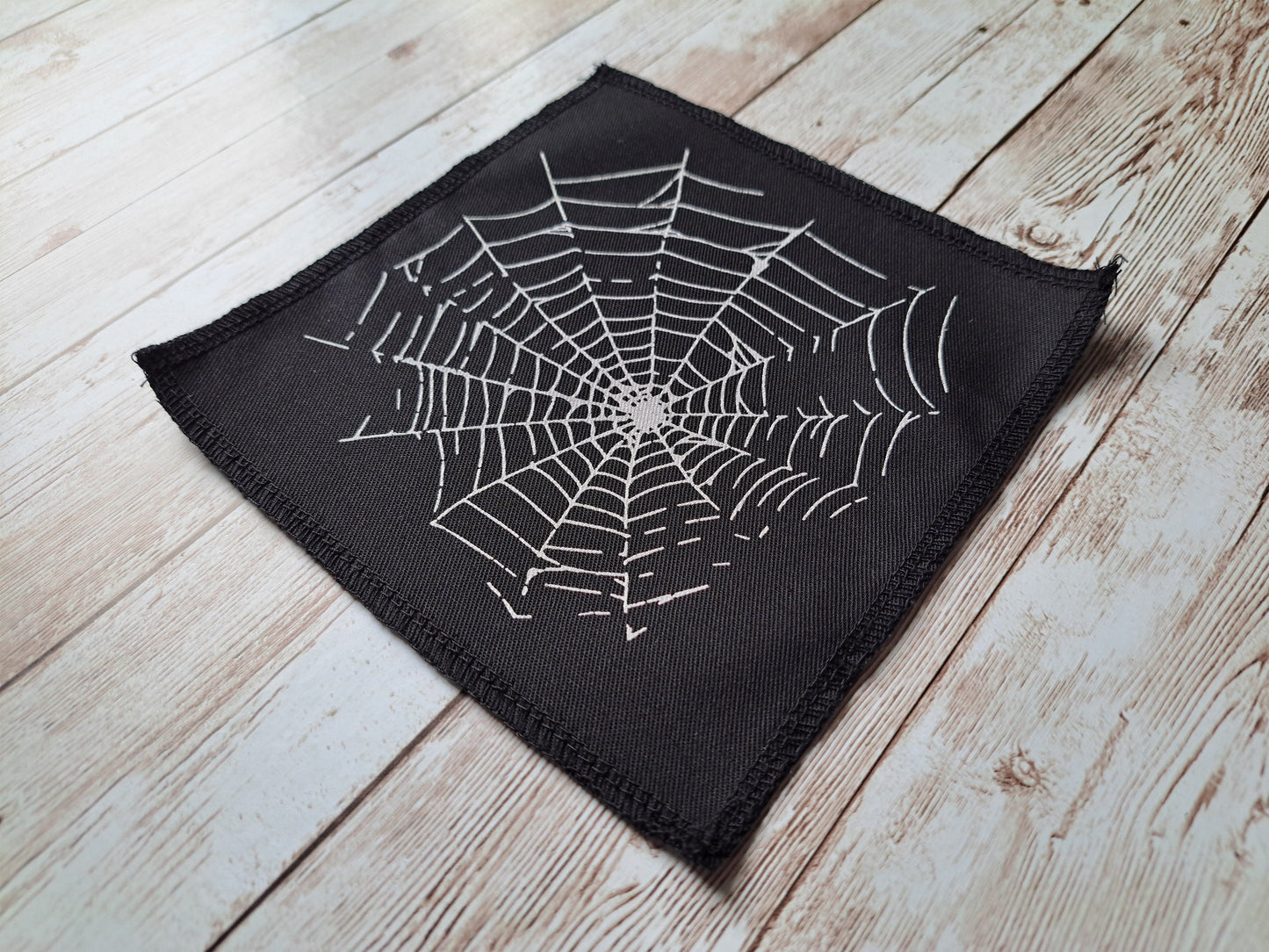 Spider Cobweb Patch | Screen Printed Patch | Punk Patch