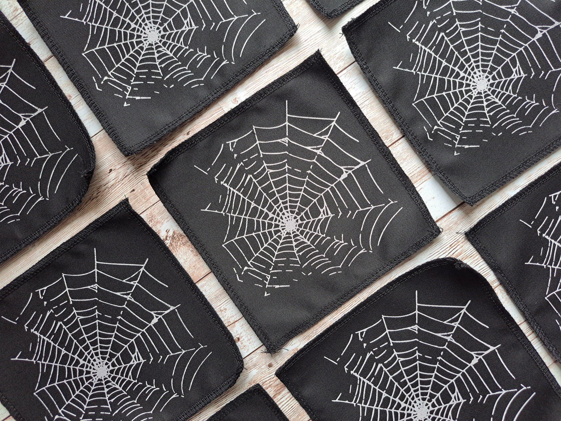 Spider Cobweb Patch | Screen Printed Patch | Punk Patch