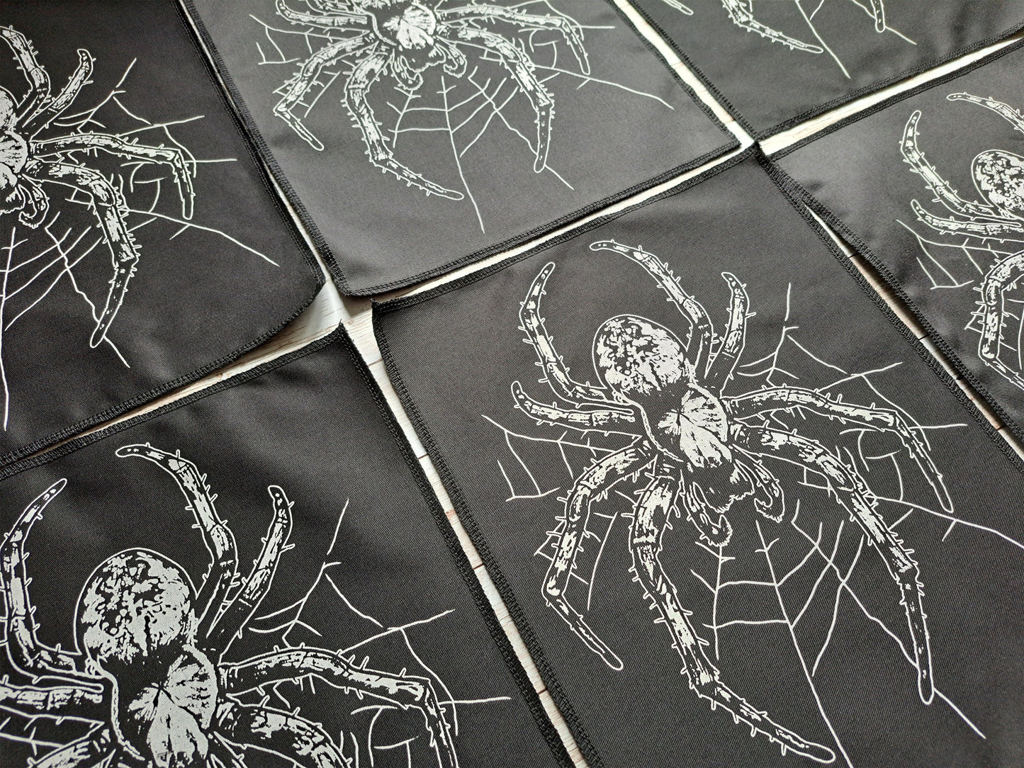 Spider With Web Backpatch | Screen printed Patch | Handmade