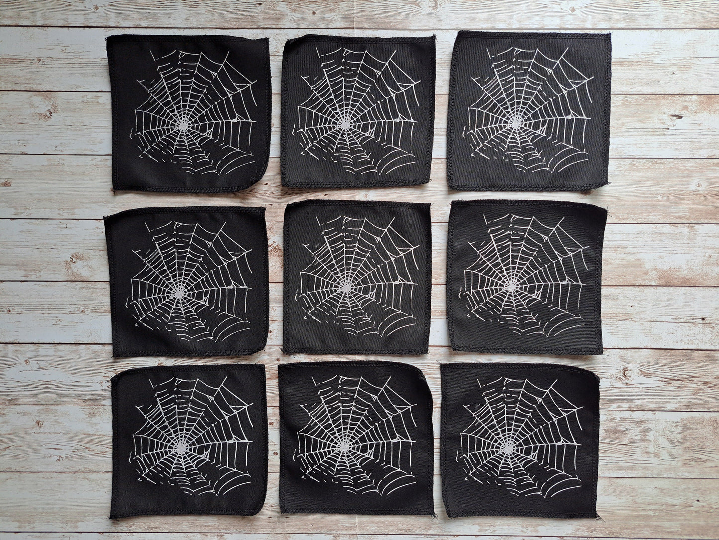 Spider Cobweb Patch | Screen Printed Patch | Punk Patch