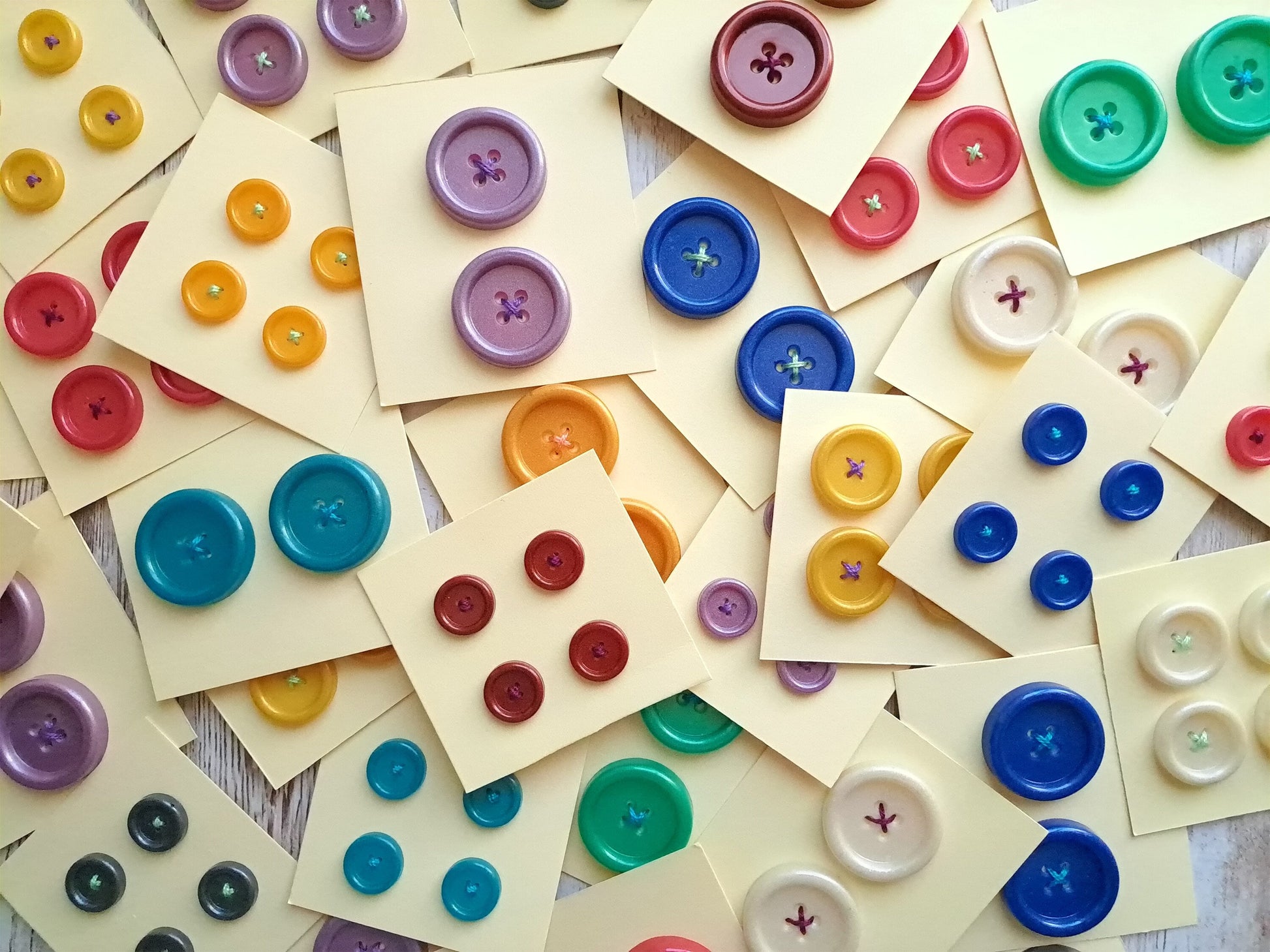 Colorful Pearlescent Resin Buttons | Handmade | Unique