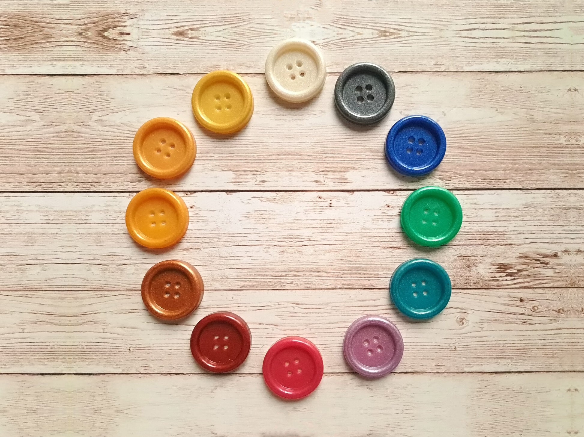 Colorful Pearlescent Resin Buttons | Handmade | Unique